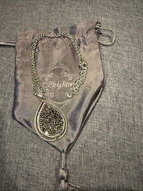 Brighton Crystal Rocks/Ability to Love Teardrop Pendant Necklace & Bag